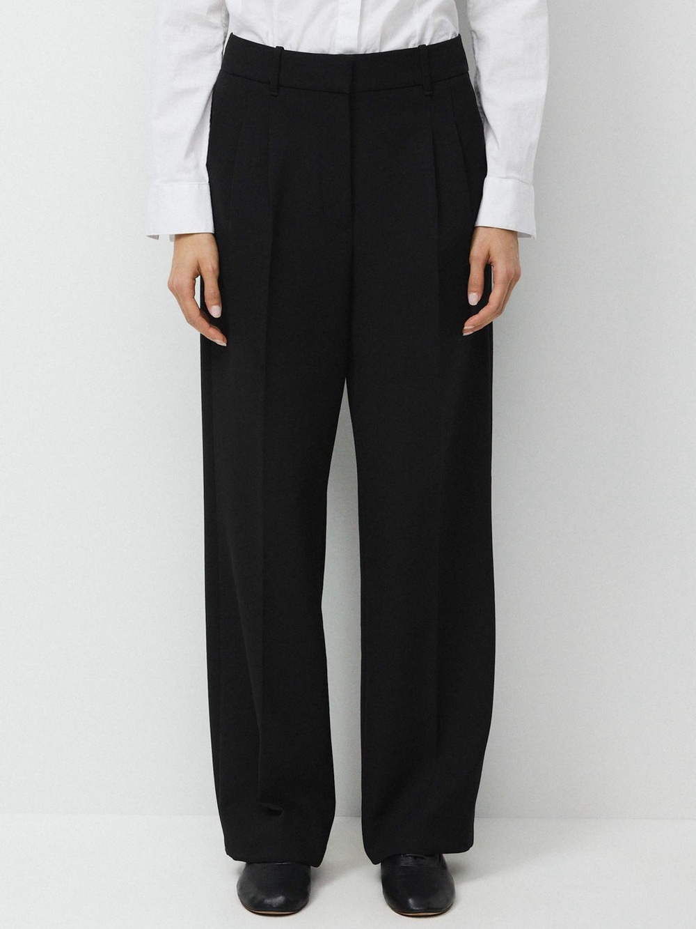 Aritzia The Effortless Pant Eversential High Rise Trouser Pants Tailored Black